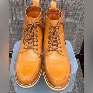 Hawke & Co Brown Leather Sierra Style Boots Size 10 & Memory Foam